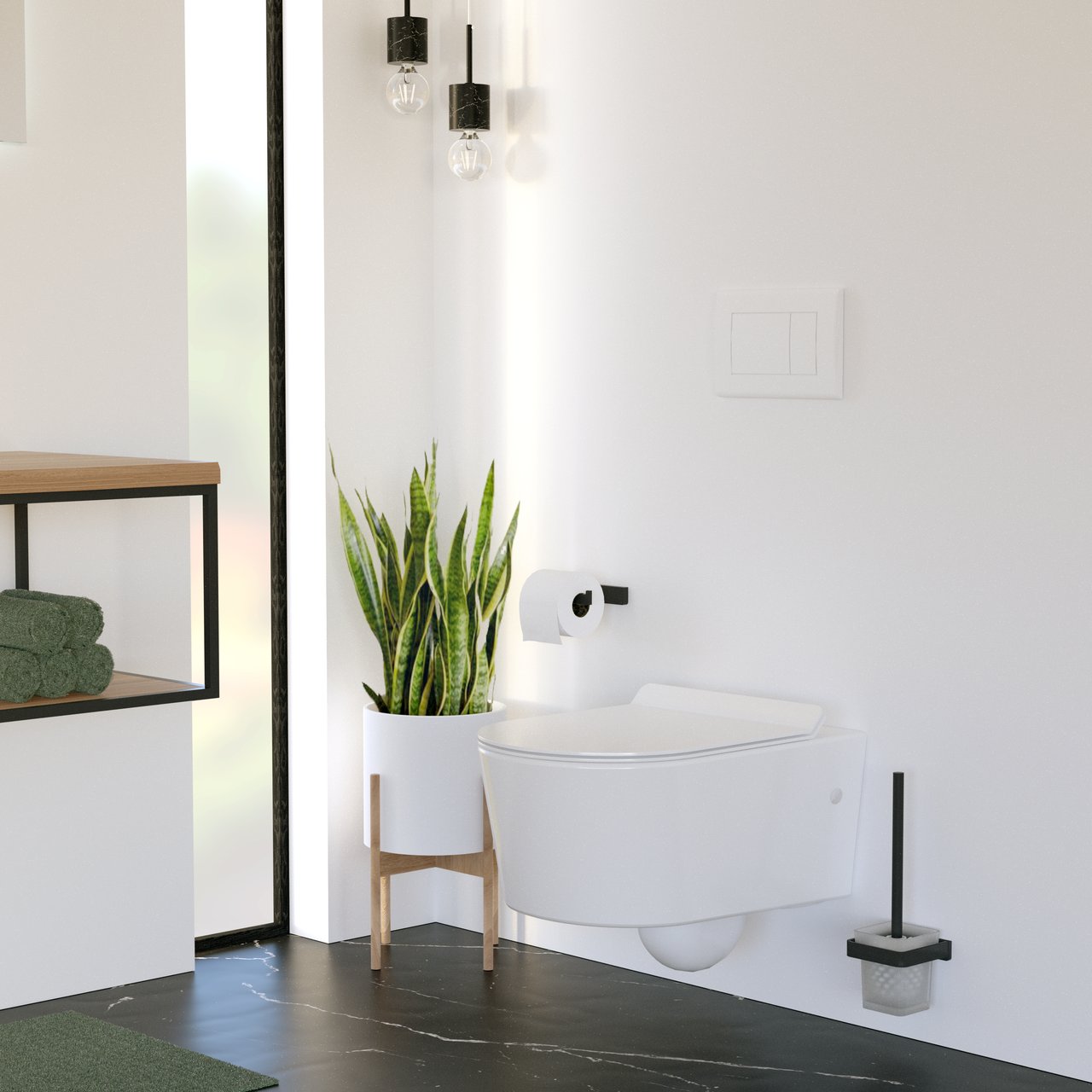 Luca Varess Arcado hangend toilet hoogglans wit randloos