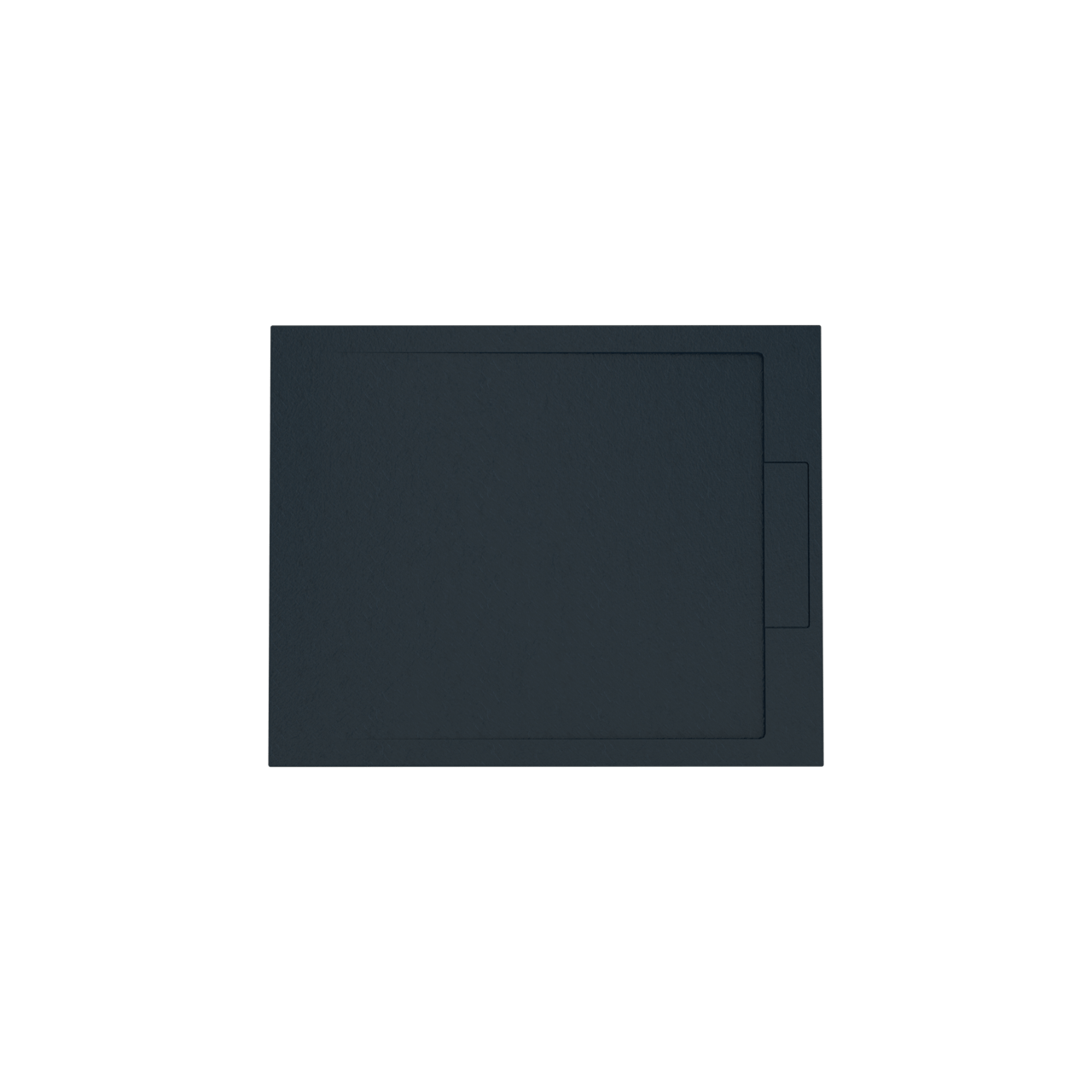 Balmani Indus douchebak 100 x 80 cm composietmarmer grafietgrijs leisteenstructuur