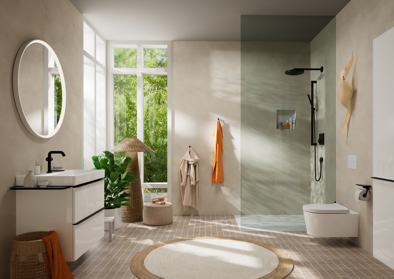Hansgrohe AddStoris Wc-rol houder mat zwart