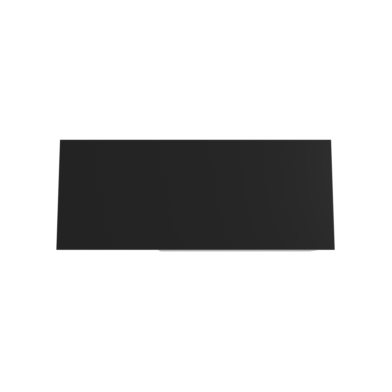 Storke Edge zwevend badkamermeubel 130 x 52 cm glanzend wit met Panton enkel of dubbel tablet in gepoedercoate mdf mat zwart