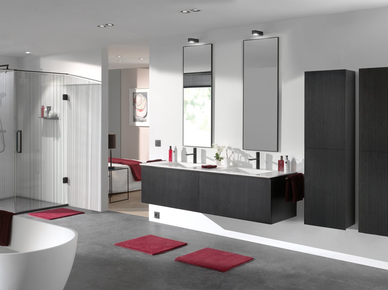 Balmani Testa beker mat wit Solid Surface 7x10,5cm