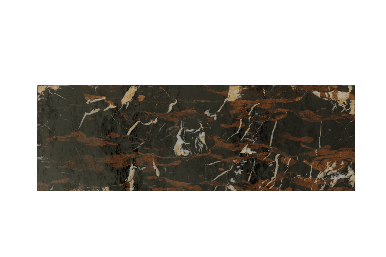 Balmani Nova Handwaschbecken: Portoro Gold Marmor, 60 x 20 cm