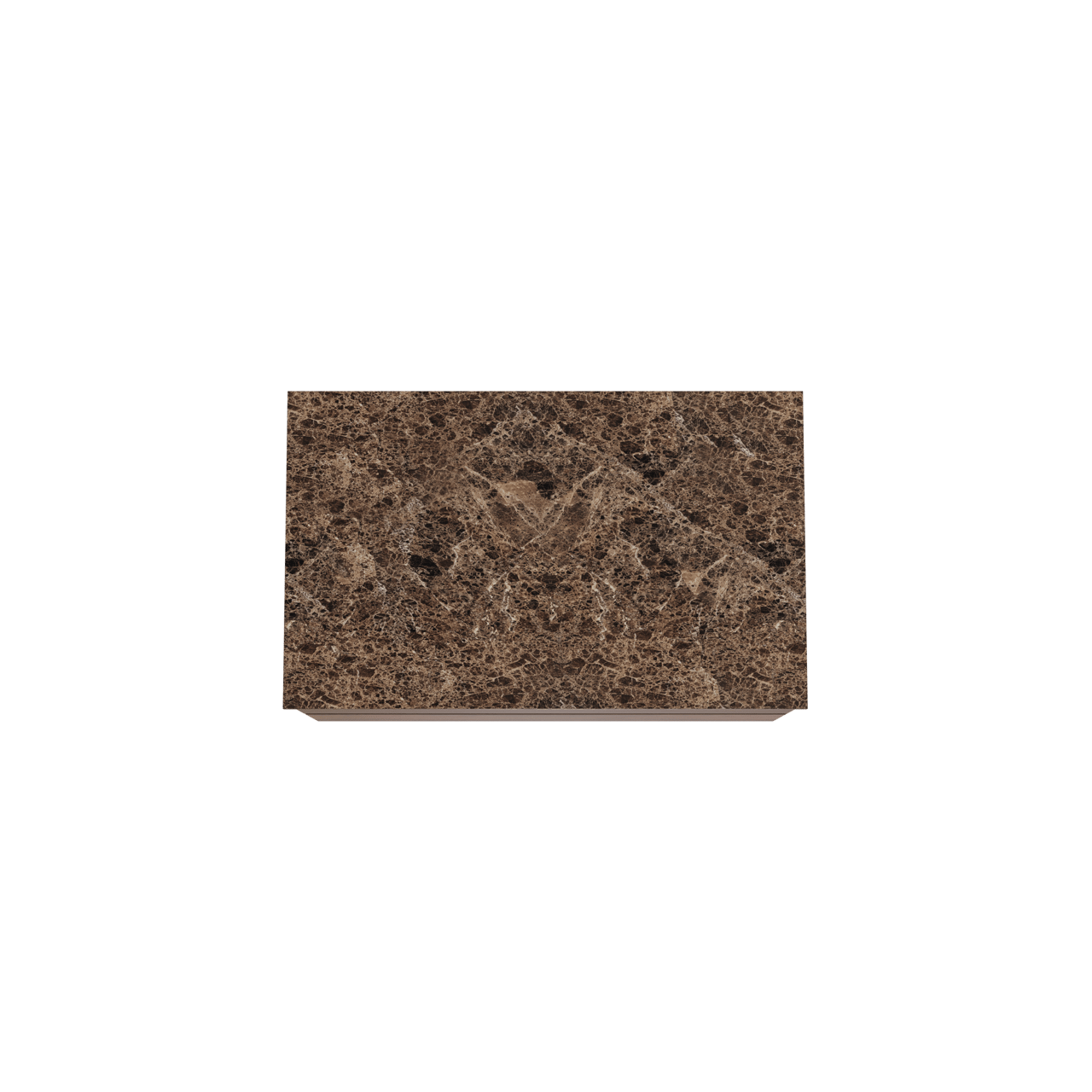 Balmani Mitra meuble salle de bains suspendu 90 x 55 cm noyer avec Stretto tablette simple en marbre dark emperador