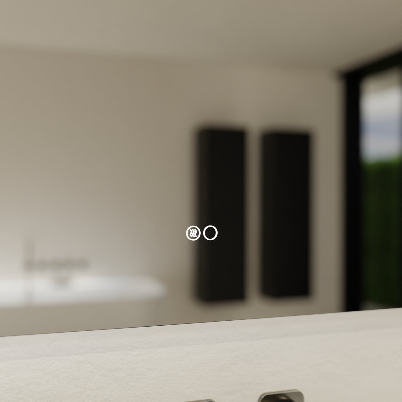 Balmani Giro Touch miroir rectangulaire lumineux et anti-buée 120 x 65 cm