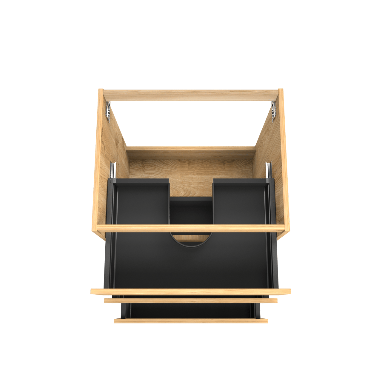 Balmani Lucida meuble sous-lavabo a poser 67,5 x 55 cm chêne brut 3 tiroirs