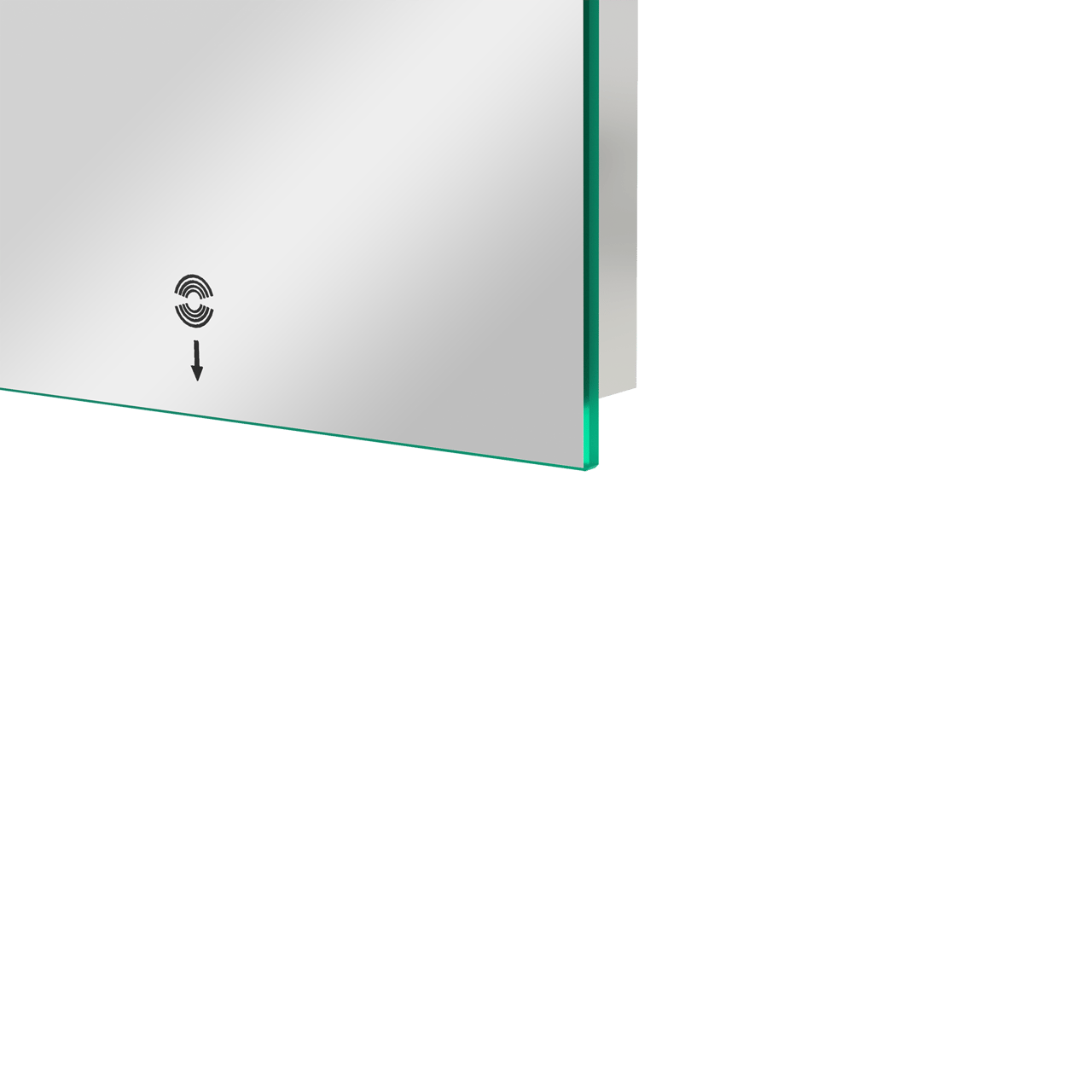 Storke Lucio miroir rectangulaire lumineux et anti-buée 95 x 65 cm