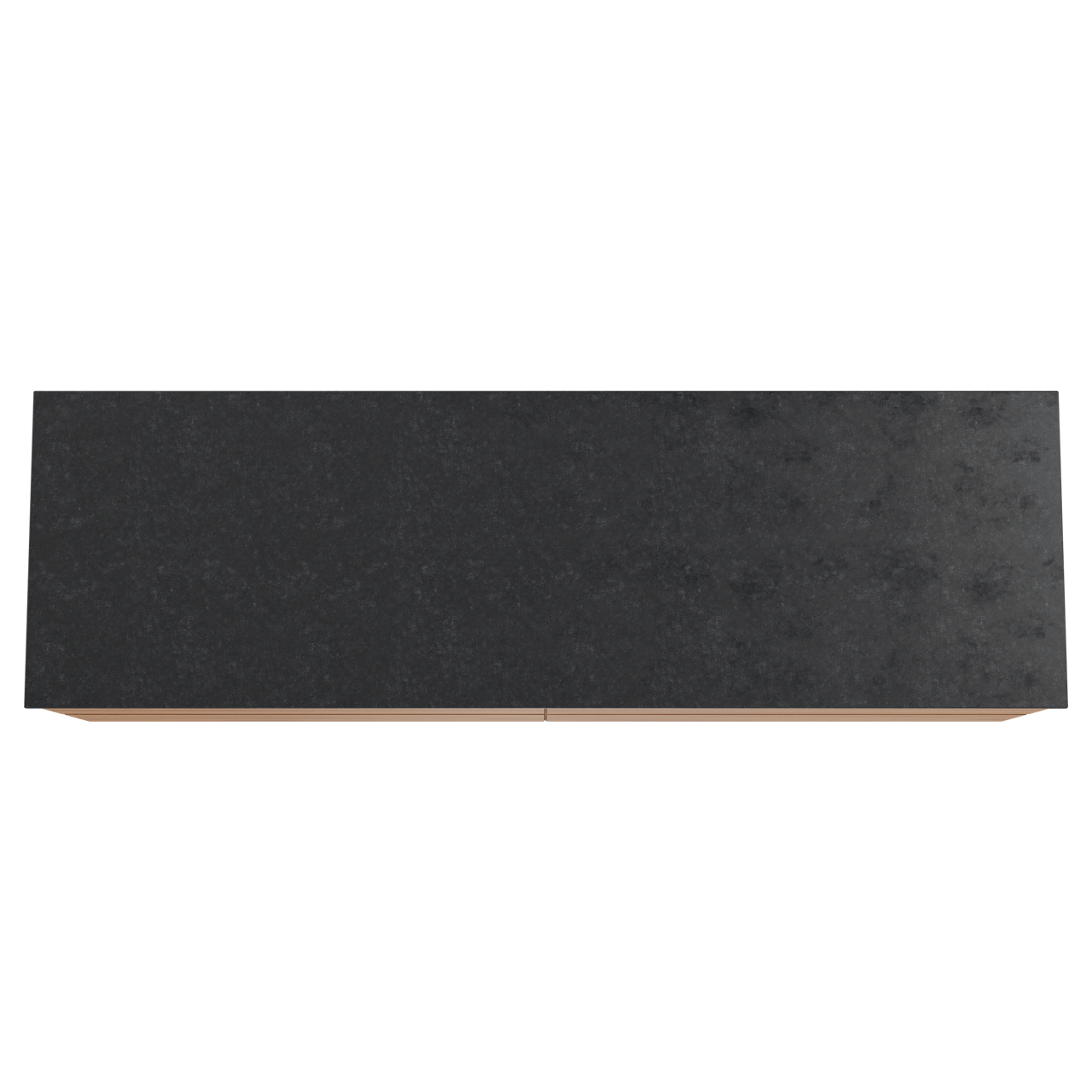 Balmani Mitra meuble salle de bains suspendu 180 x 55 cm teck avec Stretto tablette simple ou double en granit noir