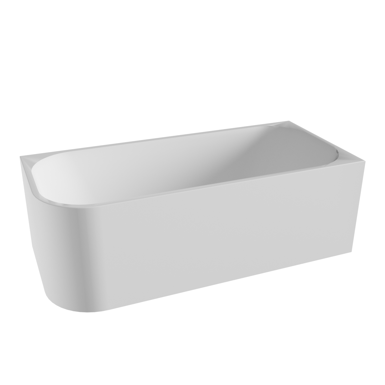 Luca Varess Mezzo tweepersoons hoekbad rechts 180 x 80 cm acryl mat wit