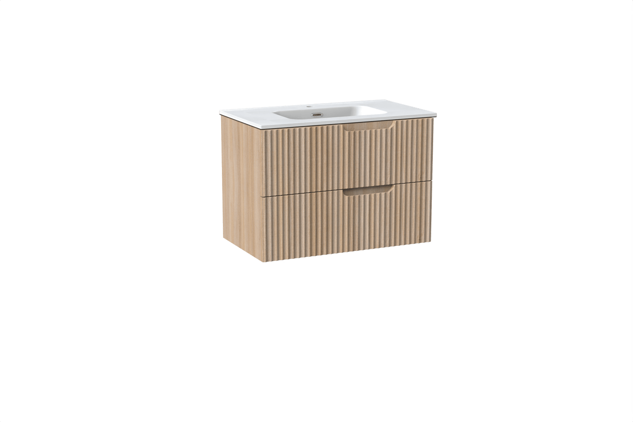 Linie Ribbo badkamermeubel met Baro Wastafel