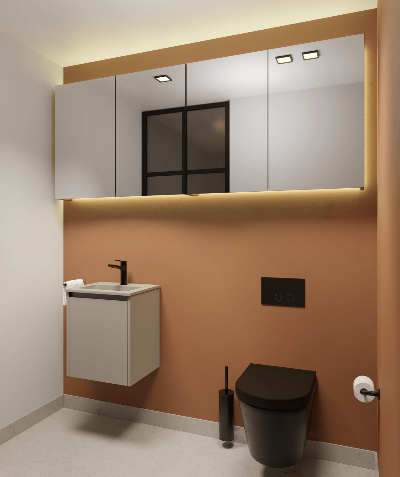 Storke Diva plan simple top solid soie grise matte 45 x 35 cm