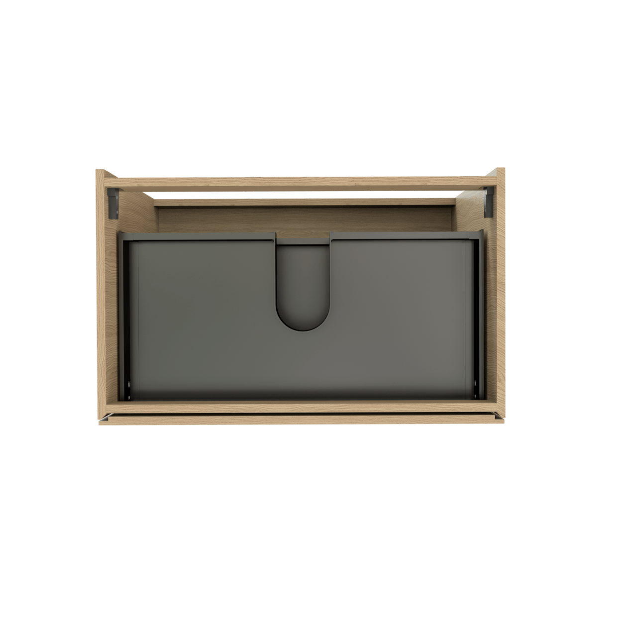 Storke Edge staande wastafelonderkast 85 x 52 cm naturel eiken 3 lades