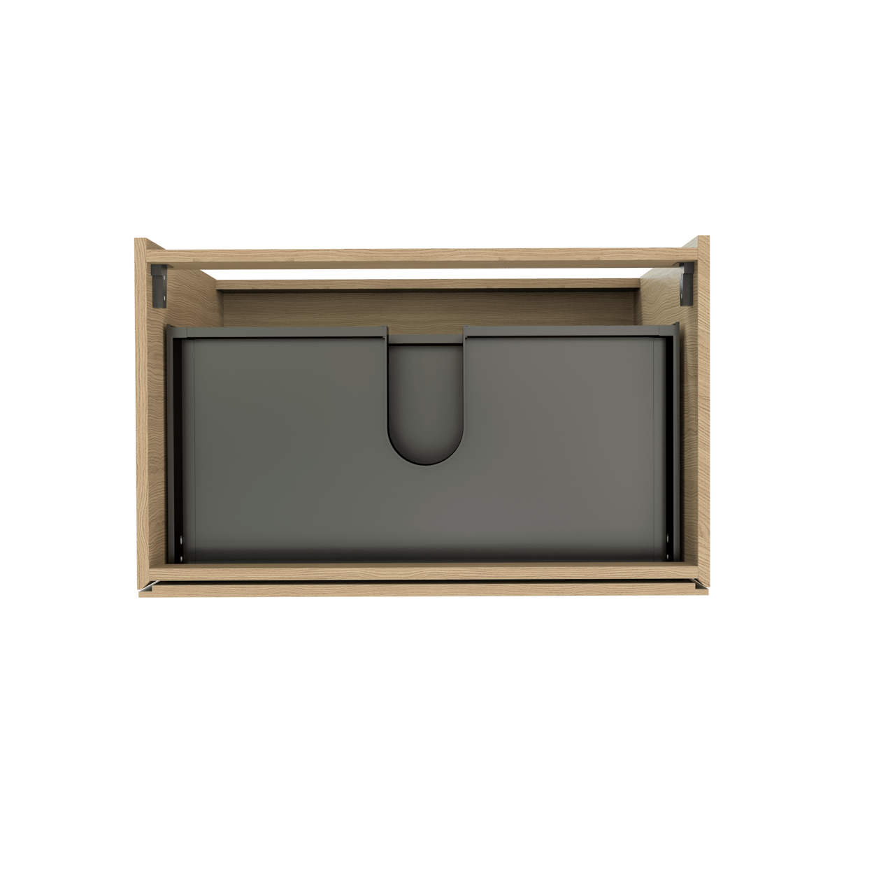 Storke Edge stehender Bad-Unterschrank, 85 x 52 cm, Eiche Natur, 3 Schubladen