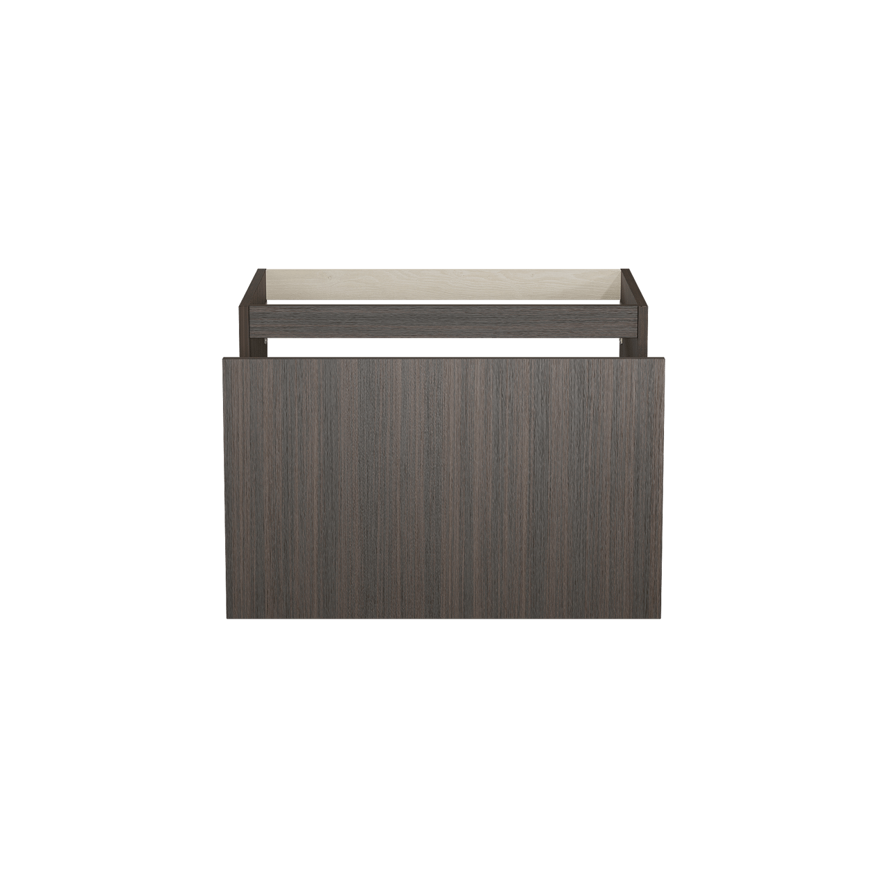 Balmani Sfera hängender Waschbeckenunterschrank: 75 x 55 cm, Eucalyptus, 2 Schubladen