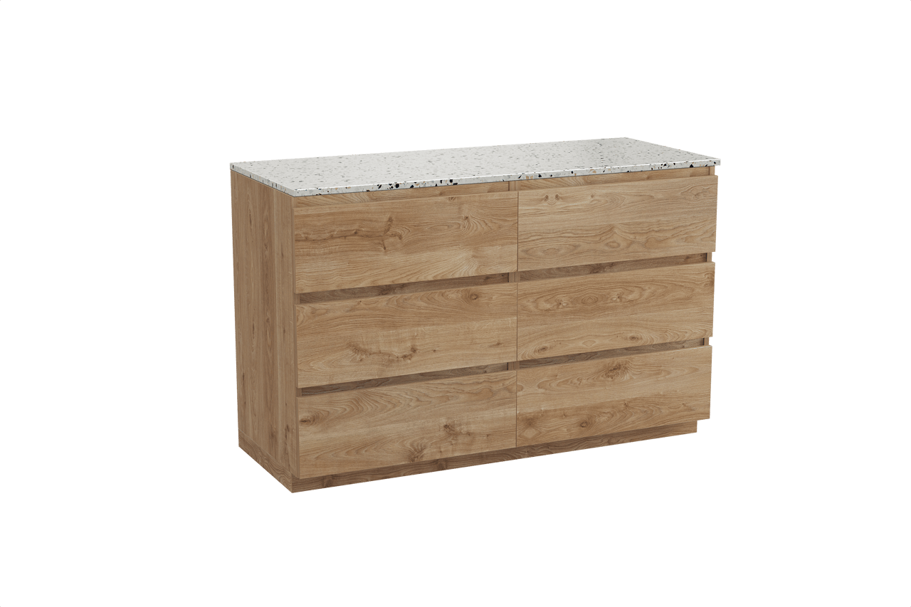 Balmani Lucida meuble salle de bains avec tablette pour vasques Stretto