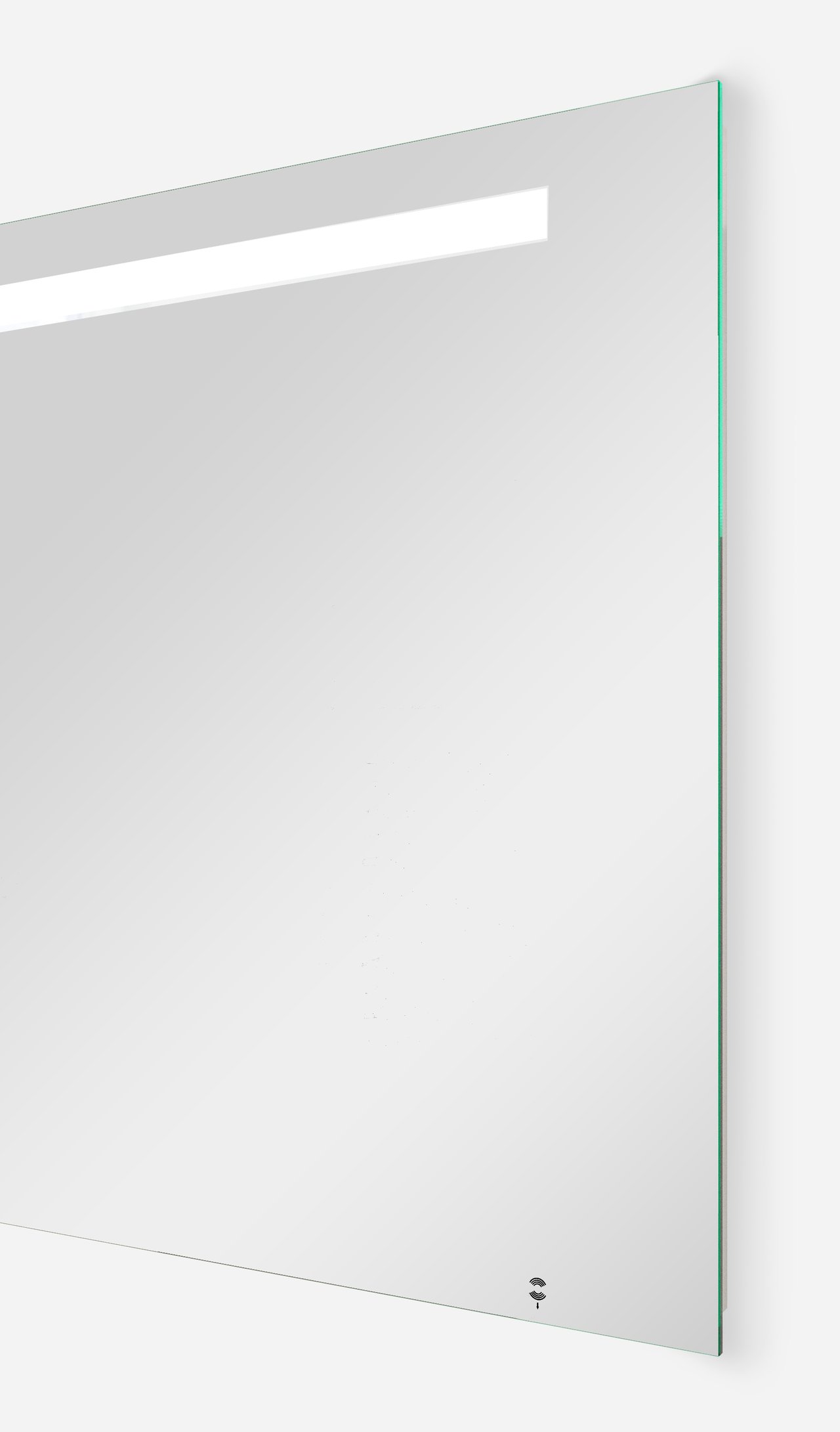 Storke Lucio rechthoekig badkamerspiegel 130 x 65 cm met spiegelverlichting en anti-damp