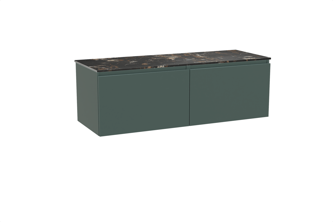 Balmani Sfera Badmöbel Set mit Stretto Waschtischplatte für Aufsatzwaschbecken