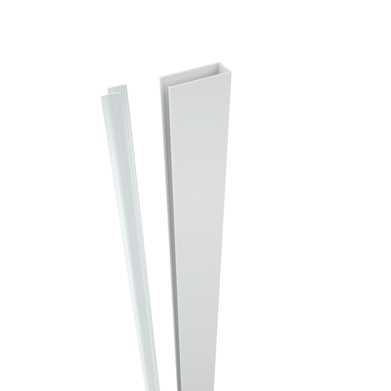 Balmani Modular Wandprofil, 4 x 200 cm, weiß matt