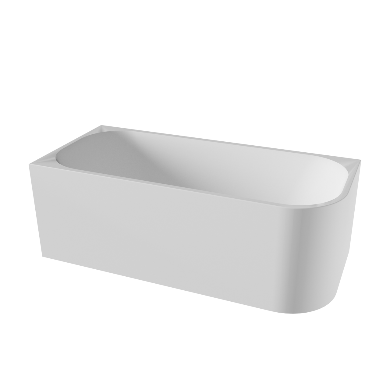 Luca Varess Mezzo 2-Personen-Eckbadewanne: links, 170 x 75 cm, Acryl, Weiß matt