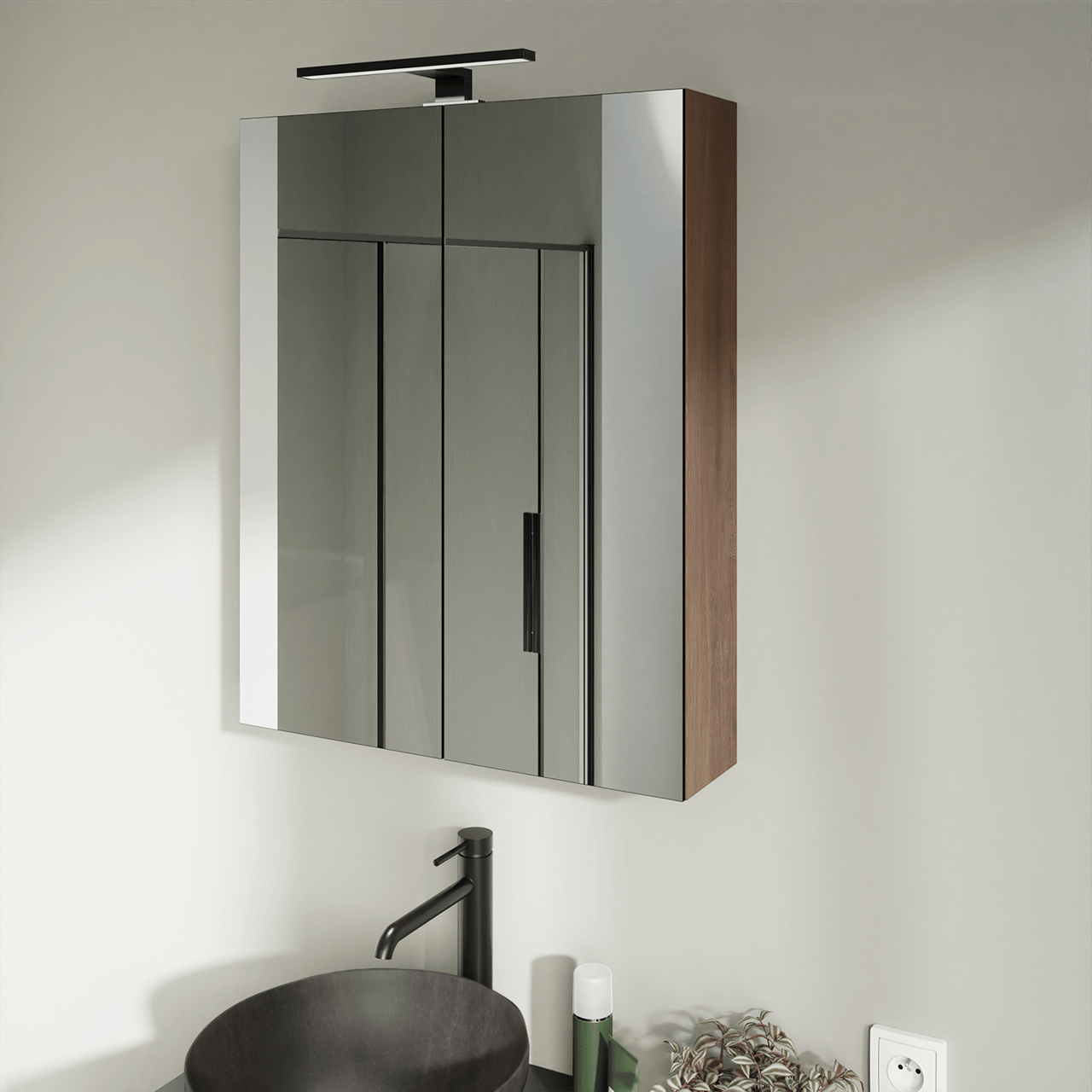 Luca Varess Cubico LED Beleuchtung 30 cm schwarz, 6000K