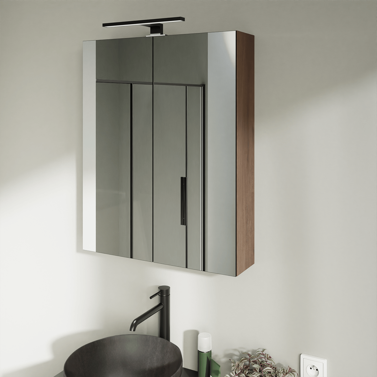 Luca Varess Cubico LED luminaire 30 cm noir, 4000K