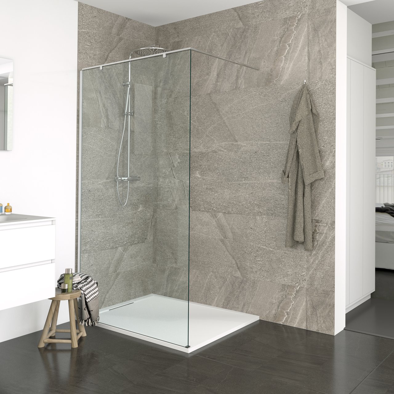 Balmani BMSS Crest Stabilisierungsstange, links 112 x 102 cm, Chrom