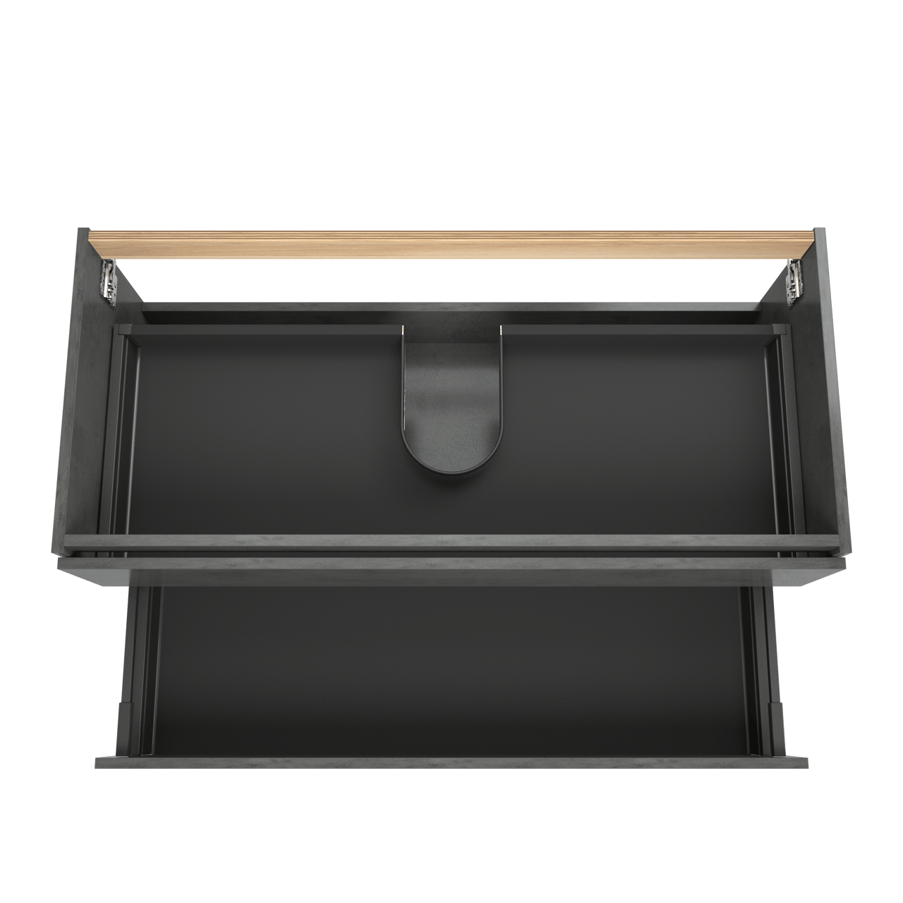 Balmani Lucida zwevende wastafelonderkast 120 x 55 cm beton donkergrijs 2 lades