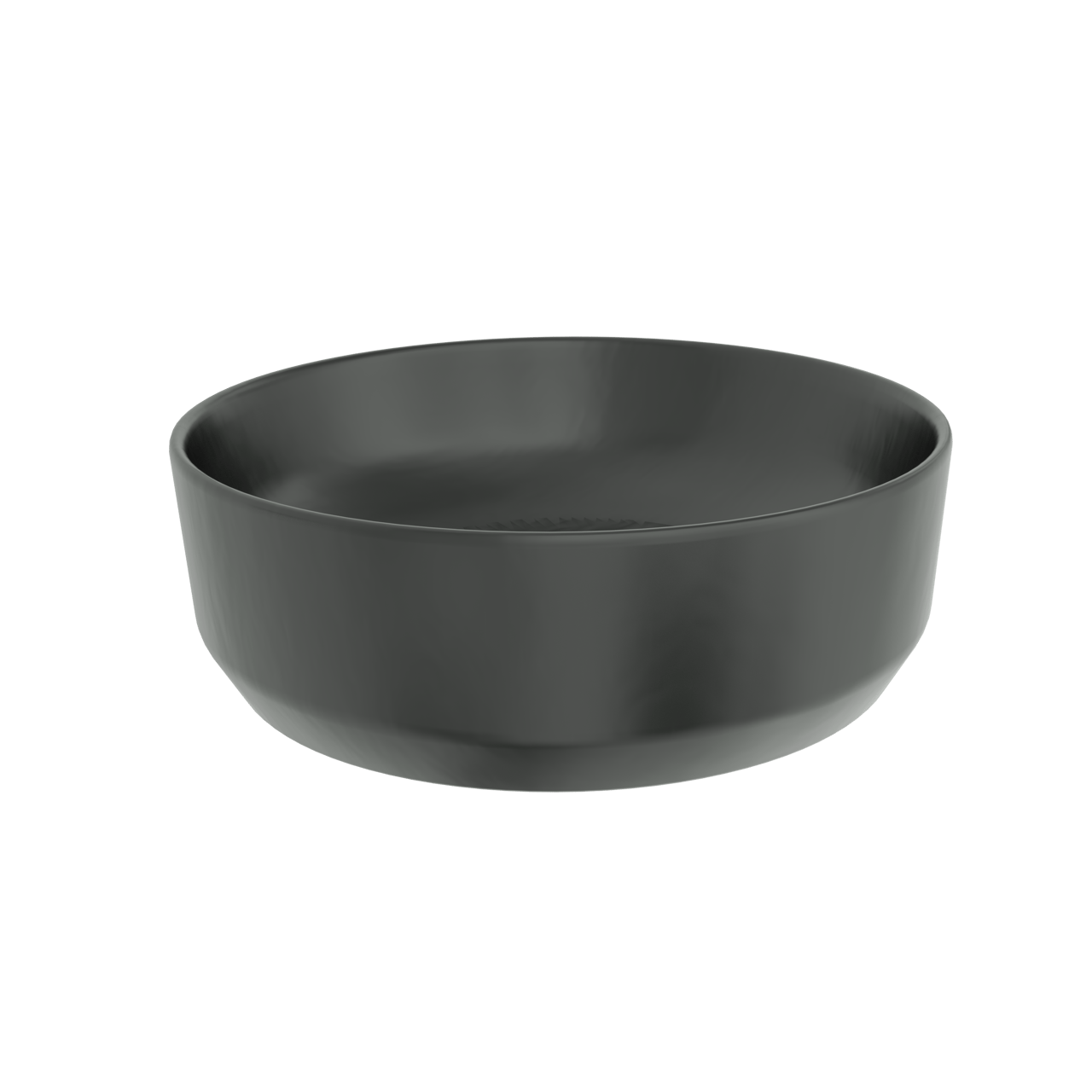 Luca Varess Perla vasque à poser porcelaine Noir Mat rond Ø 34 cm