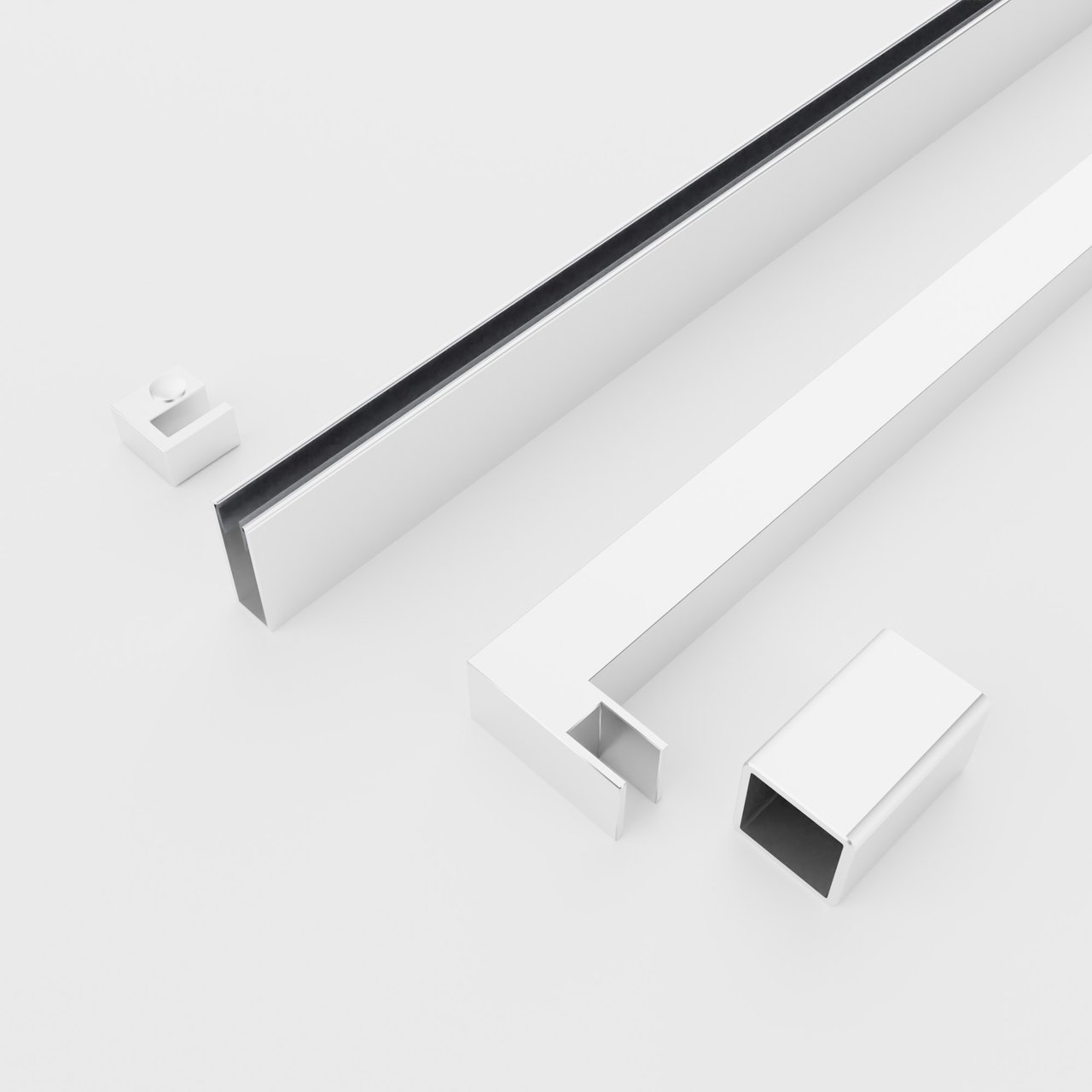 Balmani Modular Rise profielenset geborsteld inox