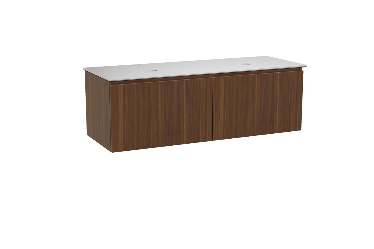 Balmani Sfera meuble salle de bains avec tablette pour vasques Facetta