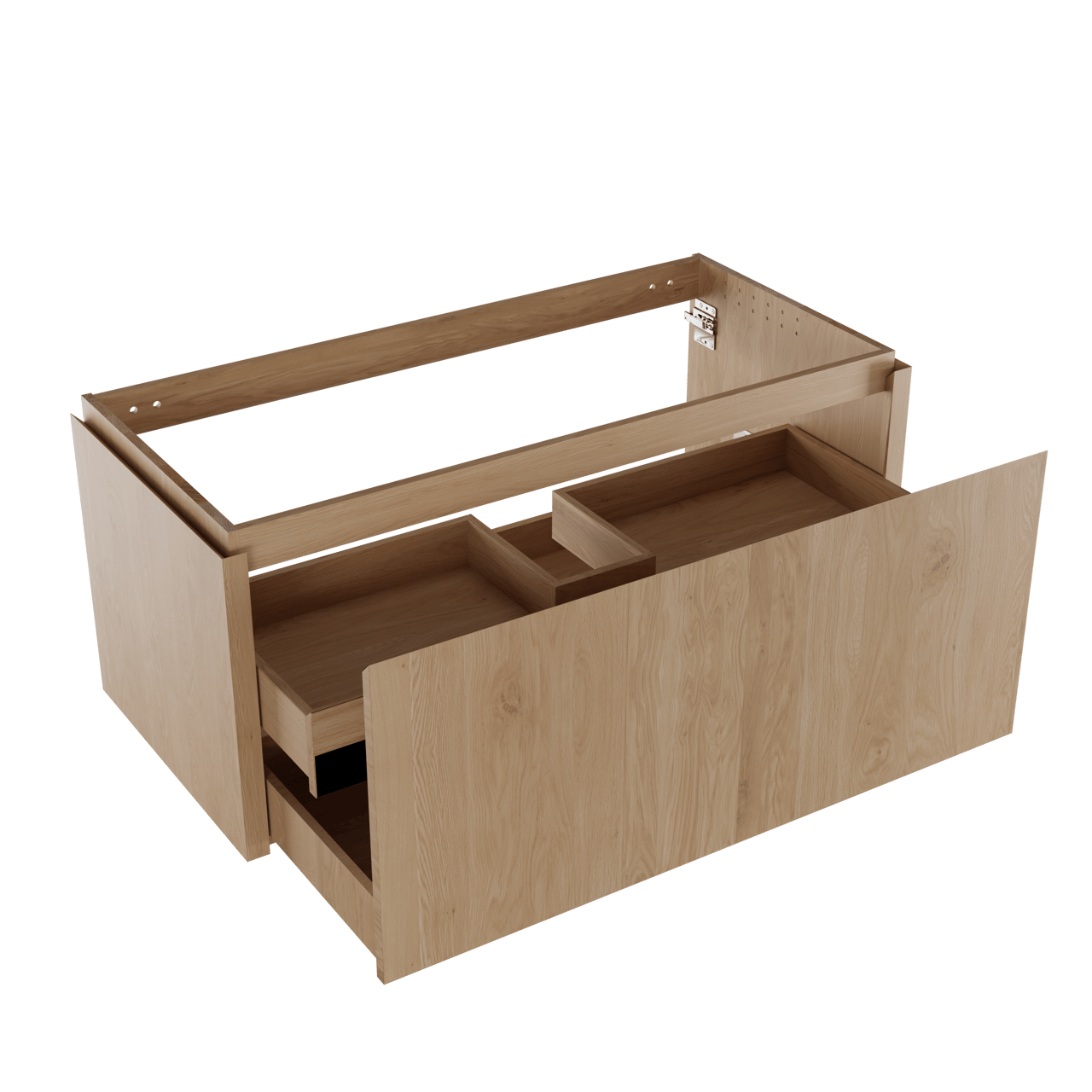 Balmani Eclips meuble sous-lavabo suspendu 120 x 55 cm Chêne naturelle 2 tiroirs