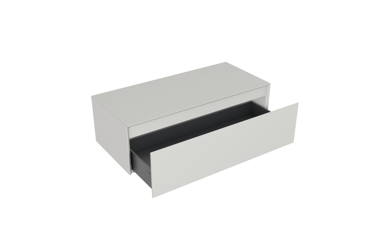 Storke Edge Modulo zwevende wastafelonderkast 105 x 48 cm mat wit 1 lade