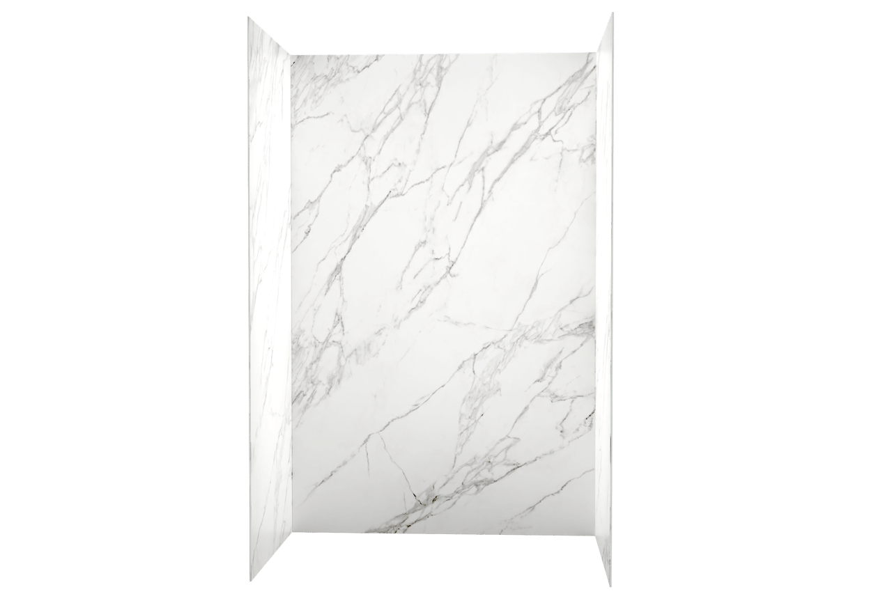 Balmani Studio panneaux muraux de douche 180 x 140 x 220 cm céramique calacatta satin