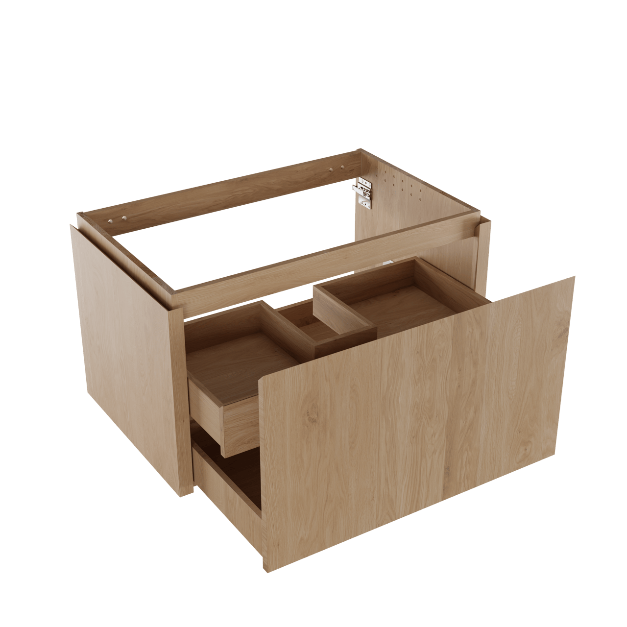 Balmani Eclips meuble sous-lavabo suspendu 90 x 55 cm Chêne naturelle 2 tiroirs