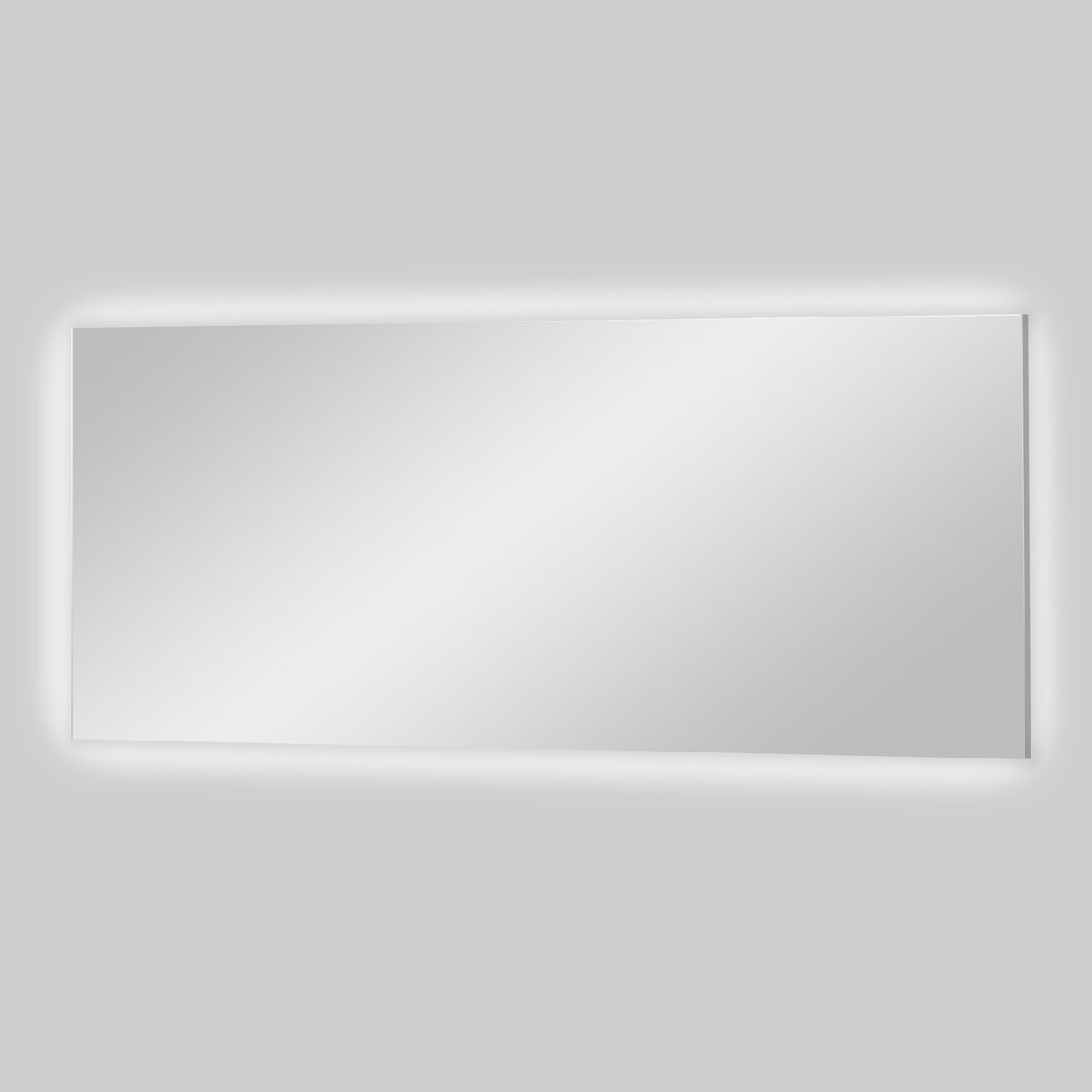 Balmani Giro rechthoekig badkamerspiegel 150 x 65 cm met spiegelverlichting en anti-damp