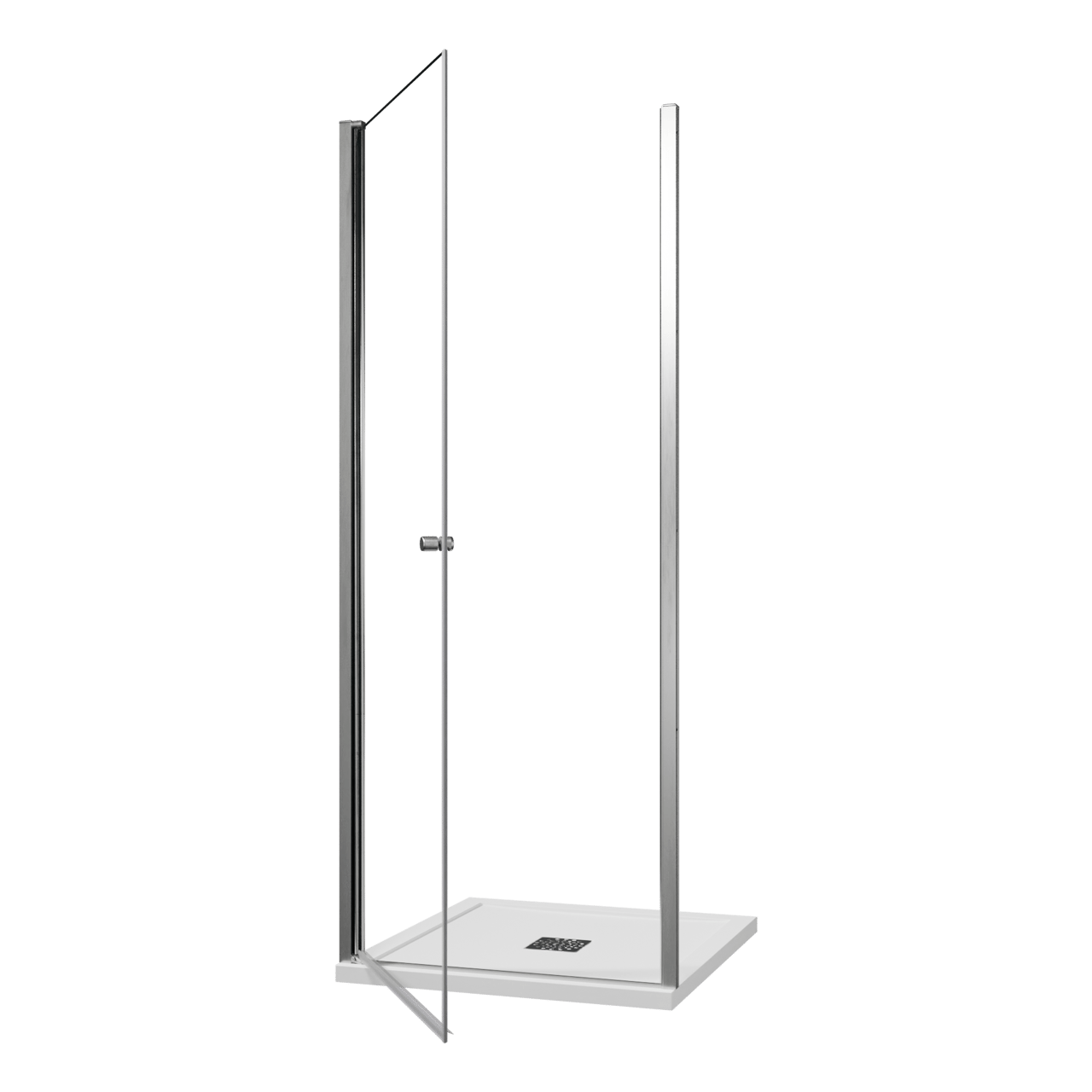 Luca Varess Kuresa douche draaideur 85 x 200 cm helder glas glans chroom profiel