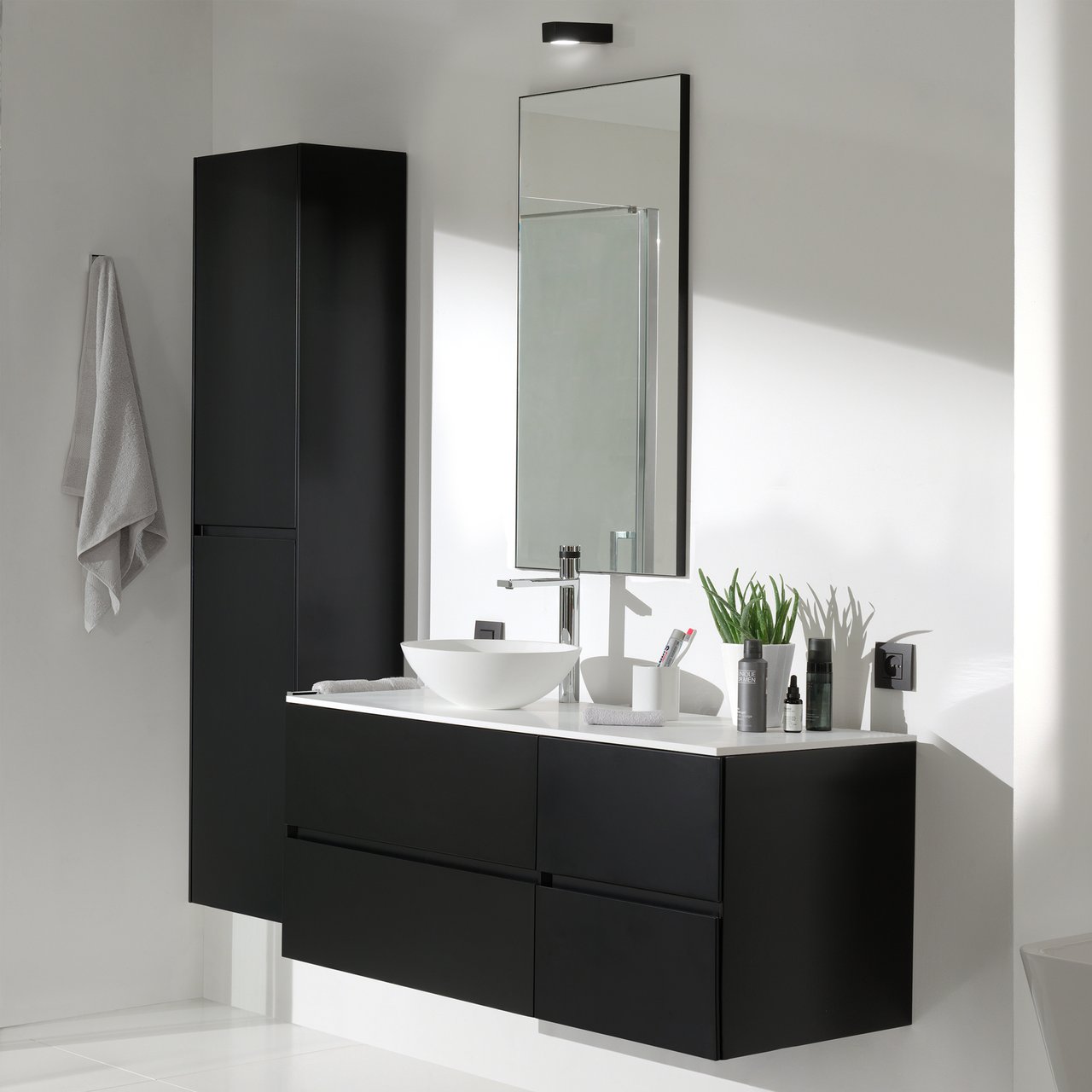 Blaufoss Sonic robinet de lavabo réhaussé chrome brillant