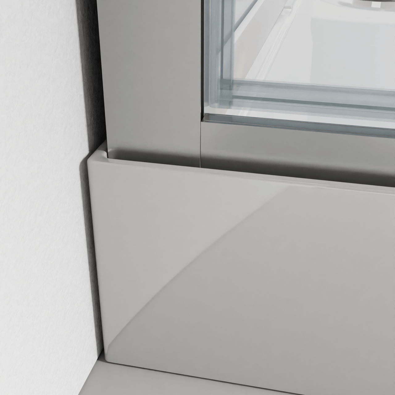 Luca Varess Talan cabine de douche avec portes pivotantes 90 x 90 cm verre transparent profil chrome mat