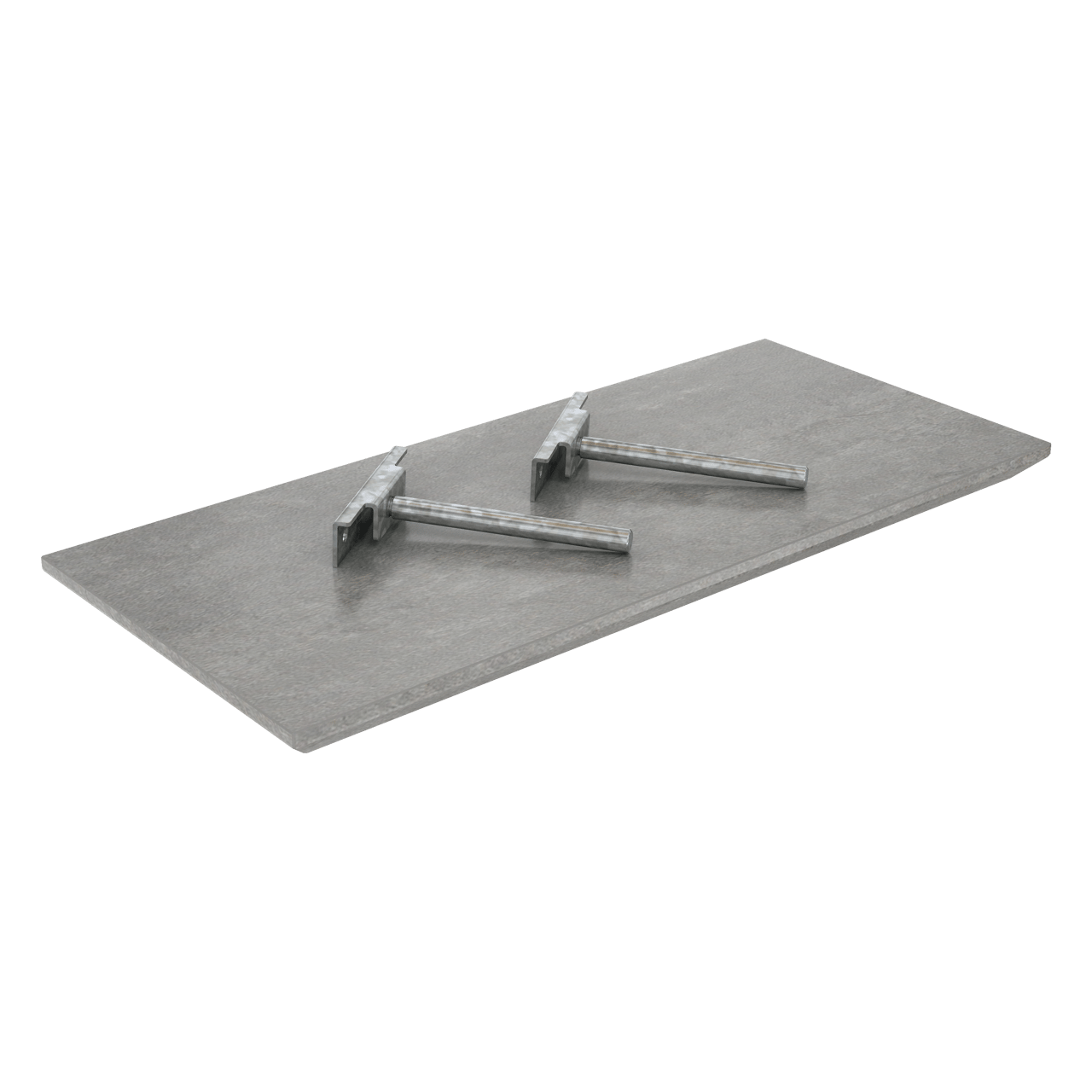 Storke Edge Wandregal, Beton dunkelgrau, 40 x 16 cm