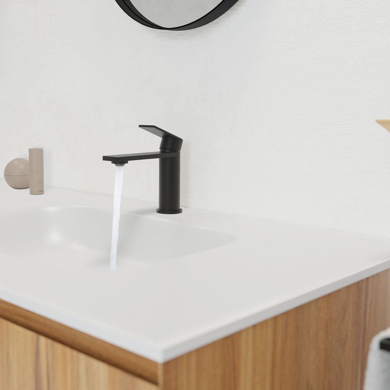 Blaufoss Fenix EcoStart robinet de lavabo standard noir mat