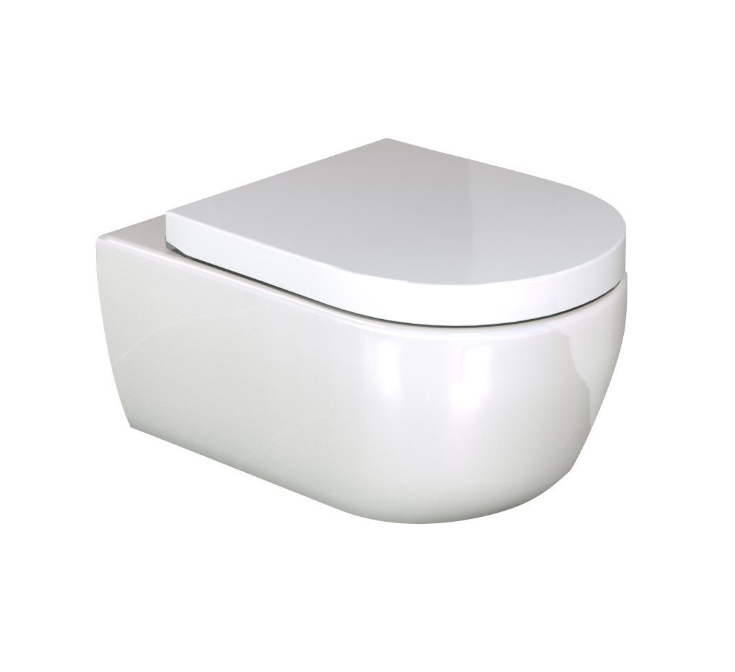 Luca Varess Metro hangend toilet hoogglans wit randloos