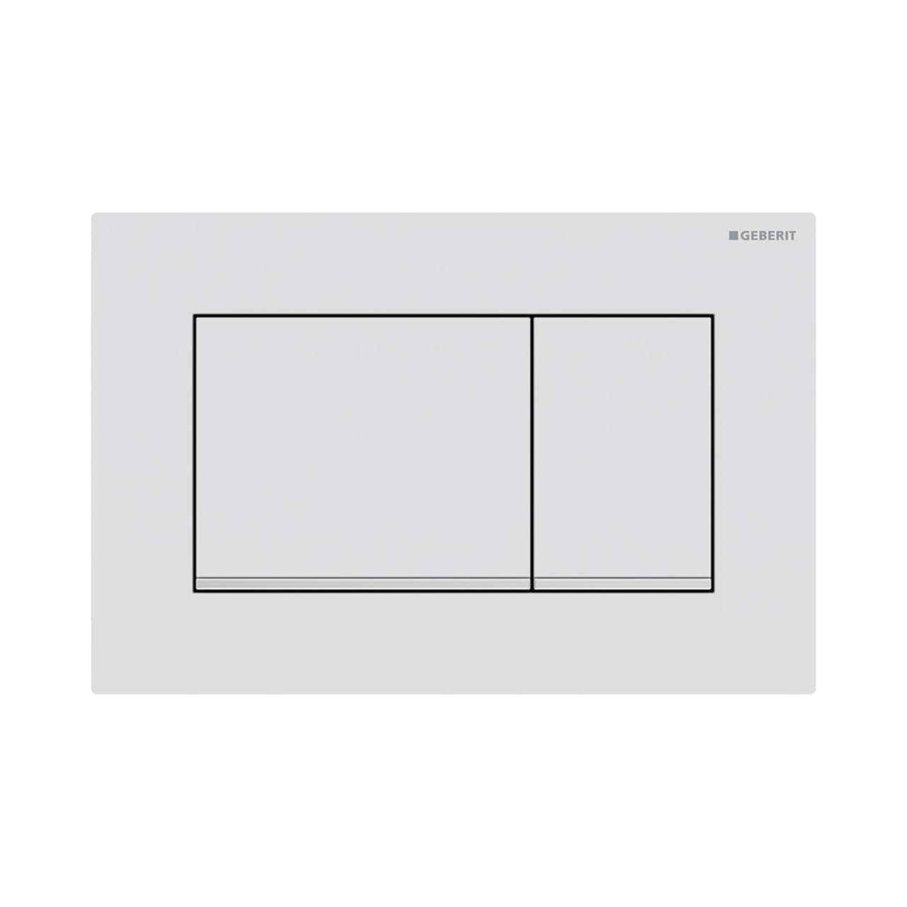 Sigma20 plaque de commande carrée, blanc mat/chrome brillant pour Sigma UP320 ou UP720 bâti-support