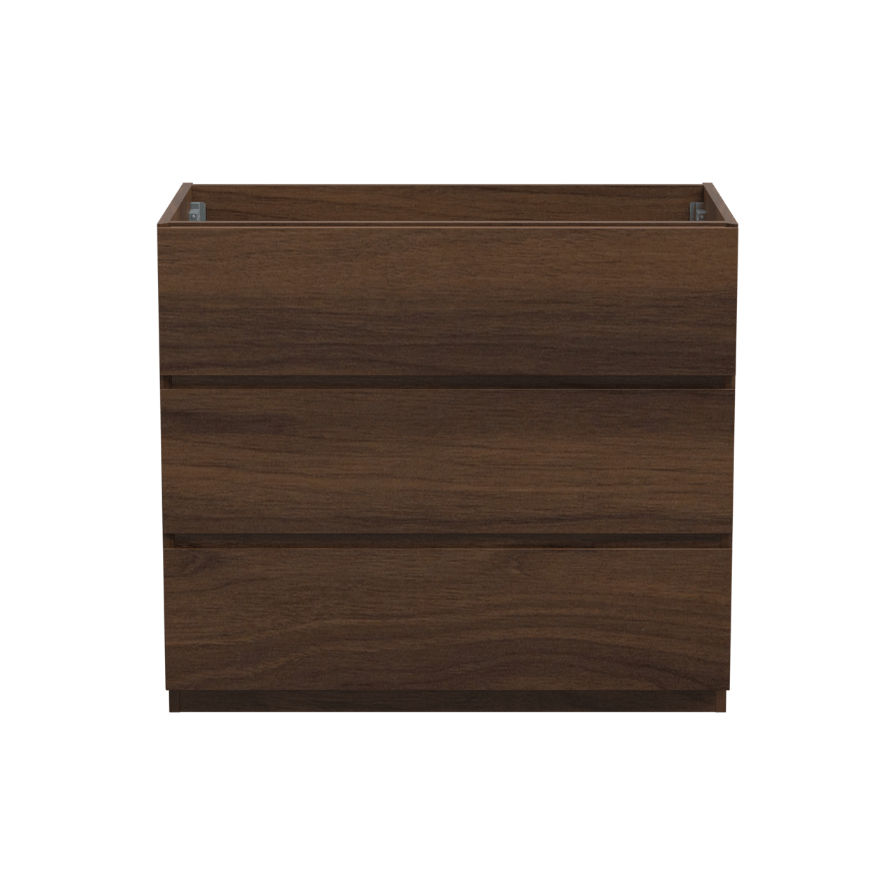 Storke Edge meuble sous-lavabo a poser 95 x 52 cm noyer 3 tiroirs