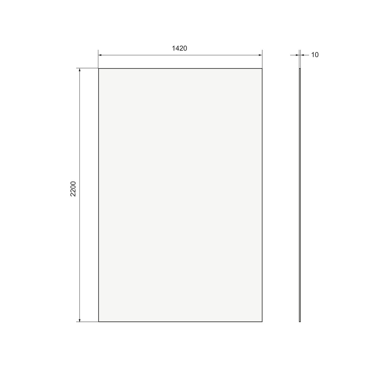 Balmani Zeno set douchewandbekleding 140 x 90 x 220 cm composietmarmer mat wit leisteenstructuur
