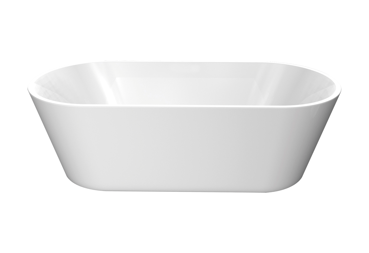 Luca Varess Amora ovaal vrijstaand bad 174 x 79 cm acryl hoogglans wit