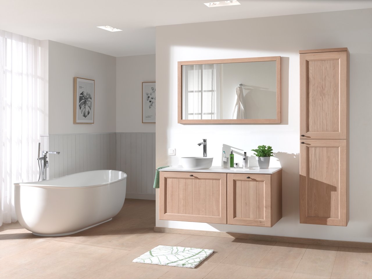 Balmani Legno rechthoekig badkamerspiegel 120 x 72 cm