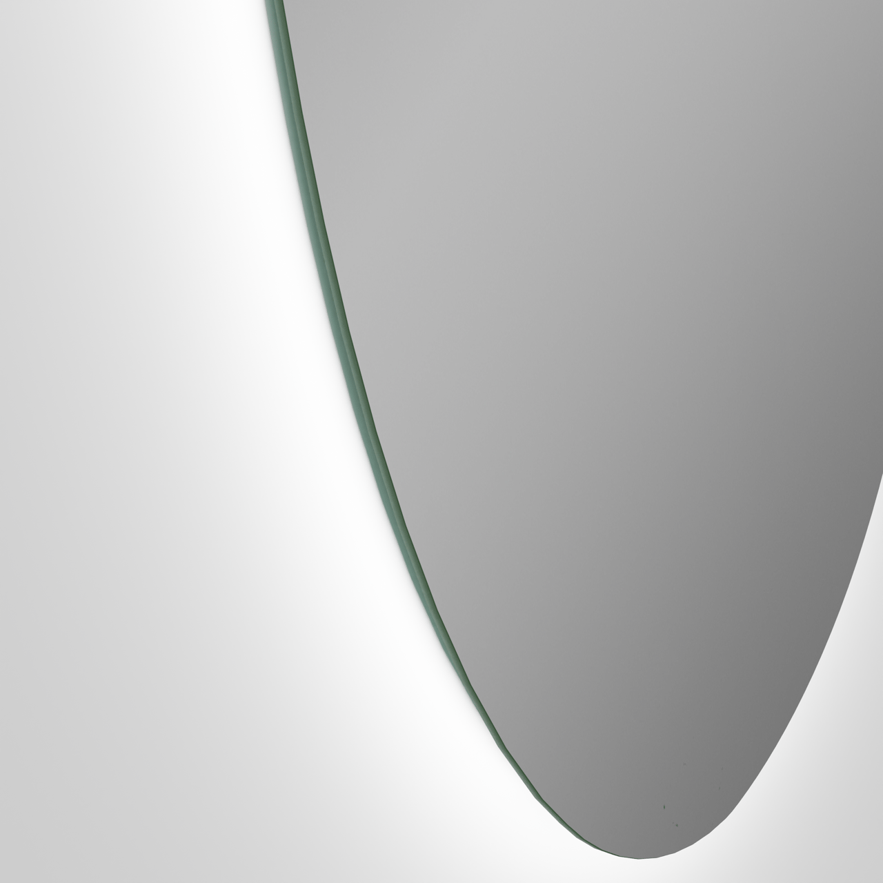 Luca Varess Organic organisch badkamerspiegel 80 x 55 cm met spiegelverlichting en anti-damp