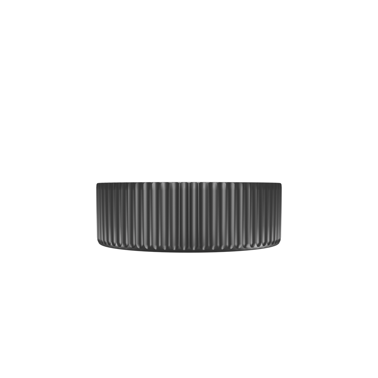 Luca Varess Verona vasque à poser porcelaine Noir Mat rond Ø 36 cm