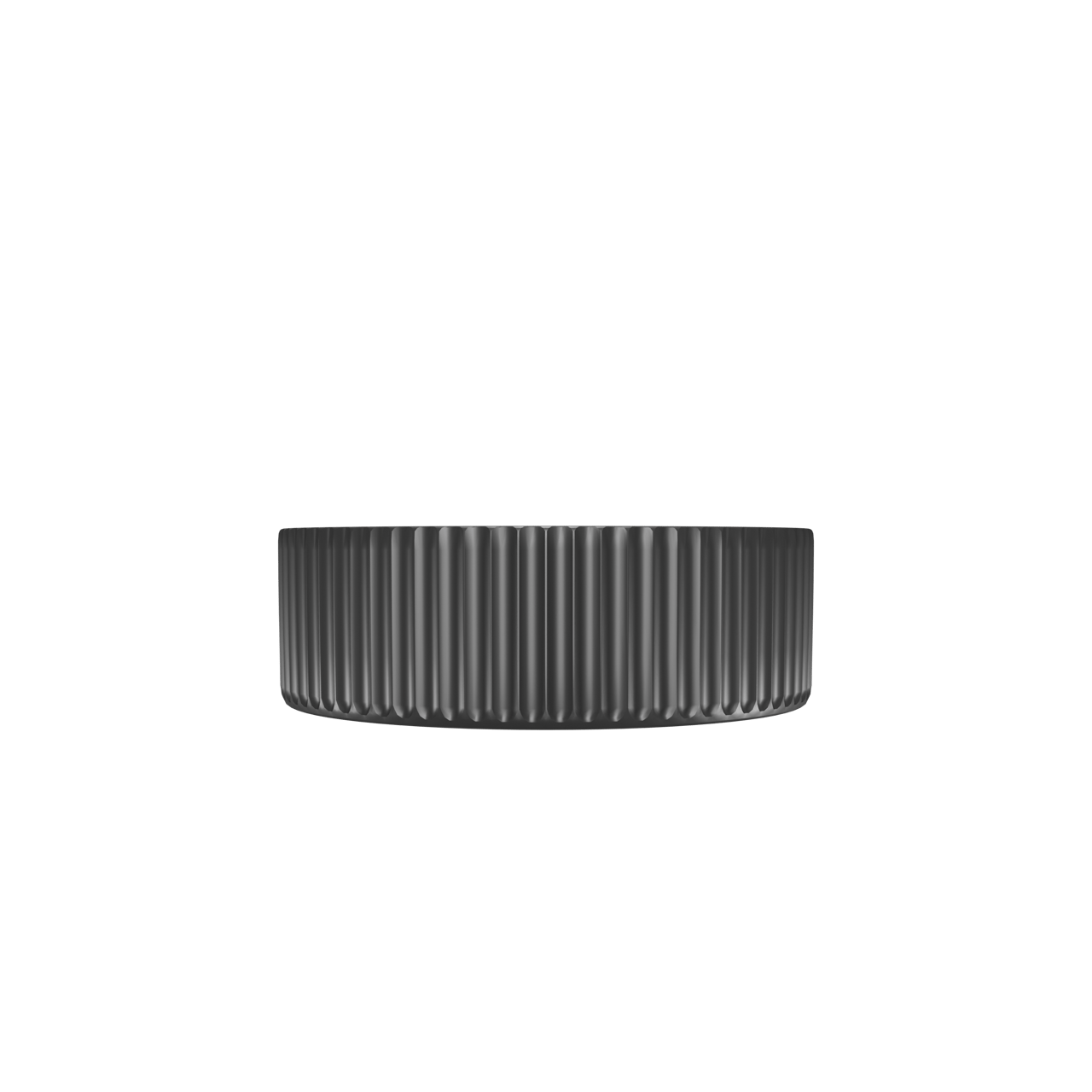 Luca Varess Verona waskom Mat Zwarte porselein rond Ø 36 cm