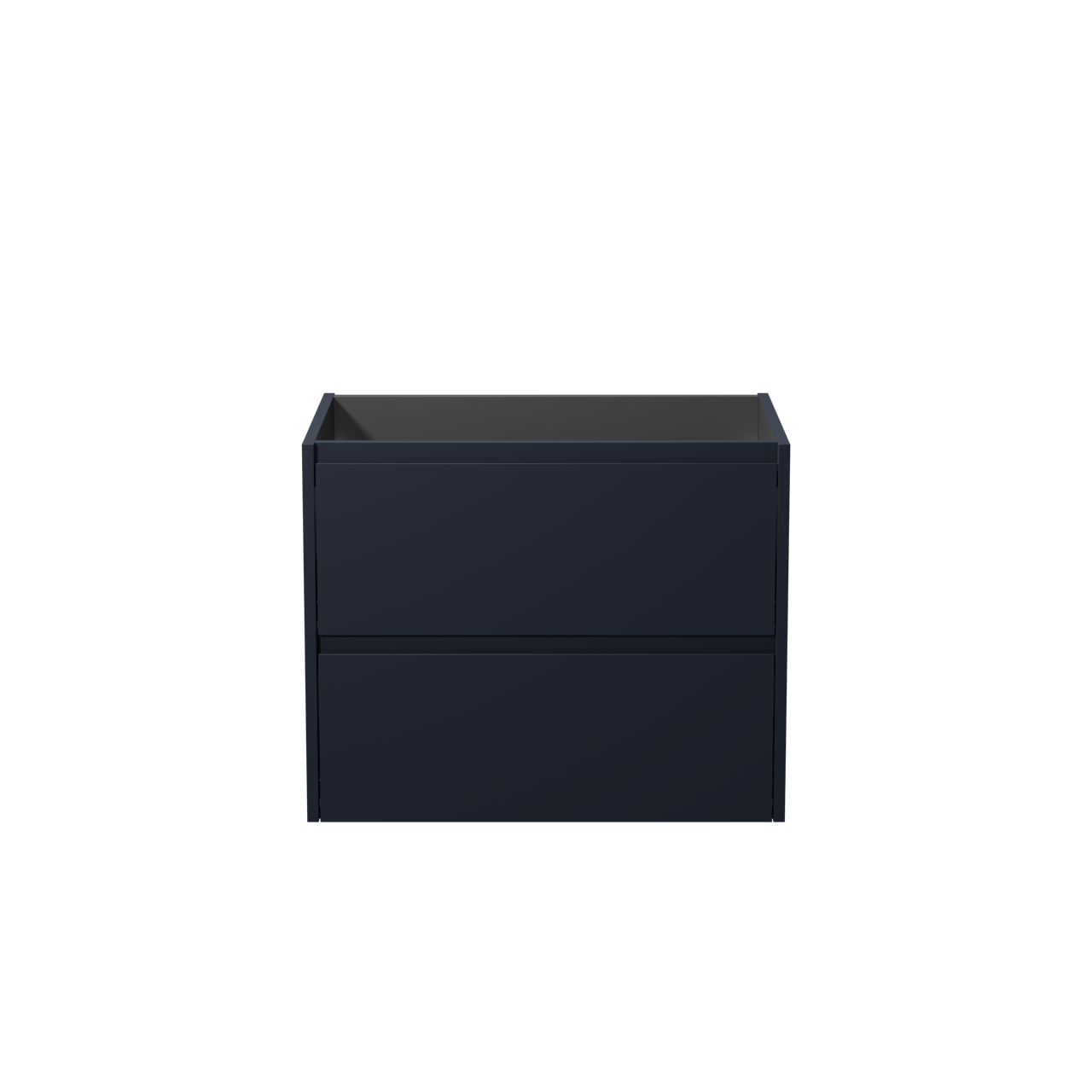 Storke Seda zwevende wastafelonderkast 75 x 52 cm Nachtblauw 2 lades