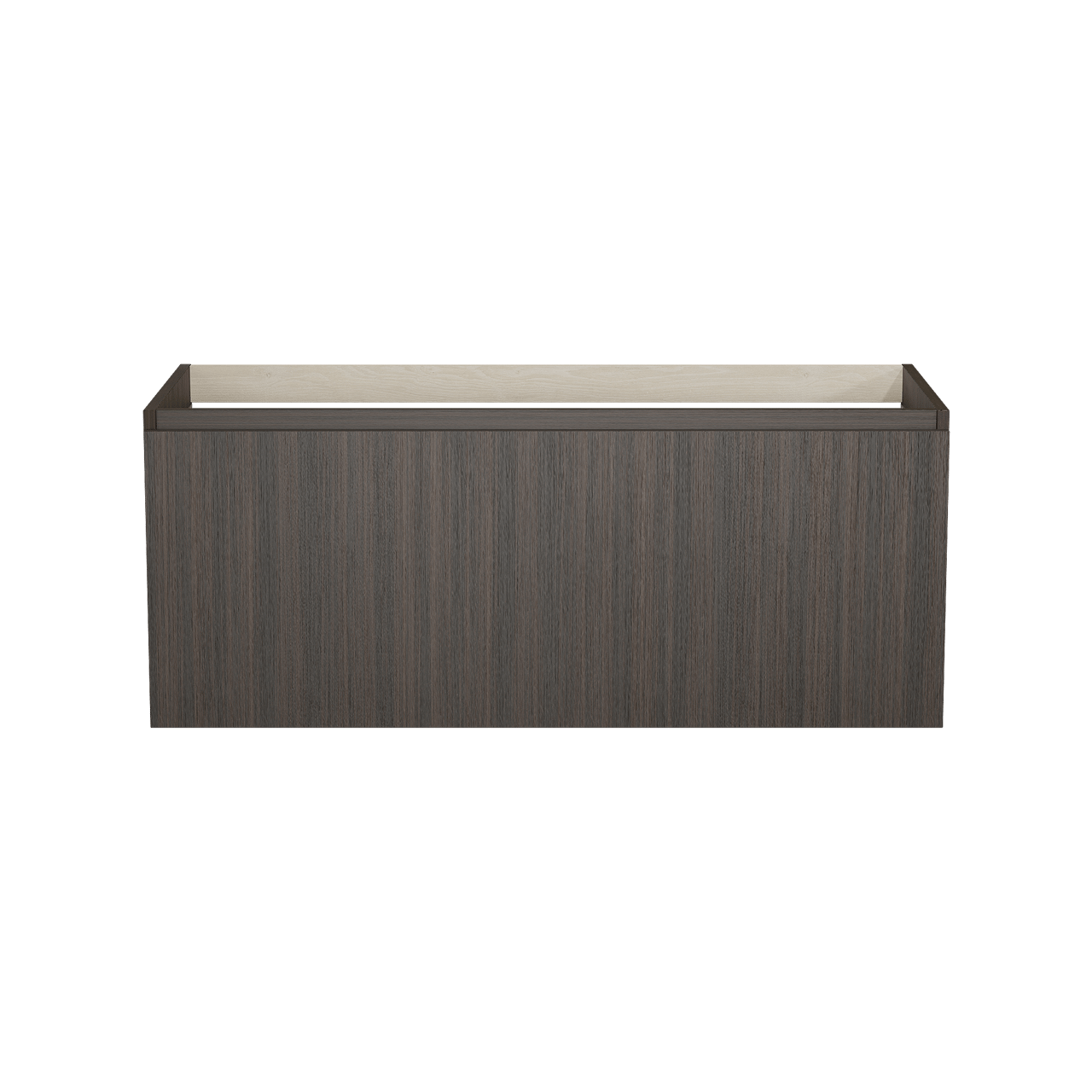 Balmani Sfera hängender Waschbeckenunterschrank: 120 x 55 cm, Eucalyptus, 2 Schubladen